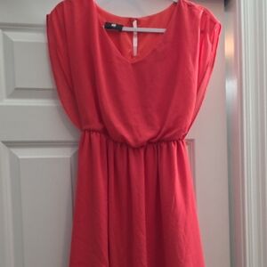 Iz Byer Coral Mini Dress